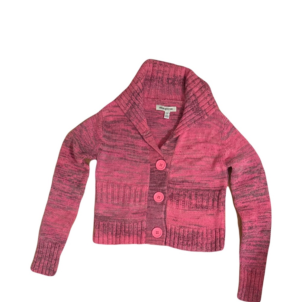 Urban Outfitters Pink Crop Cardigan L